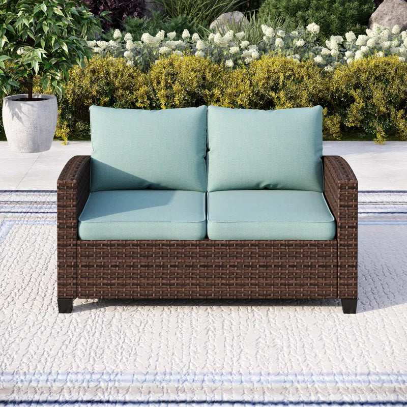 Argyri Stylish Wicker Outdoor Patio Loveseat