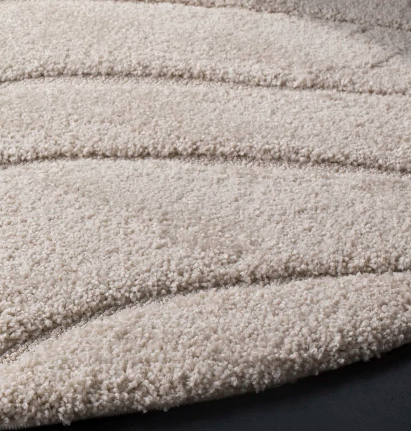Ashal Abstract Cream Area Rug