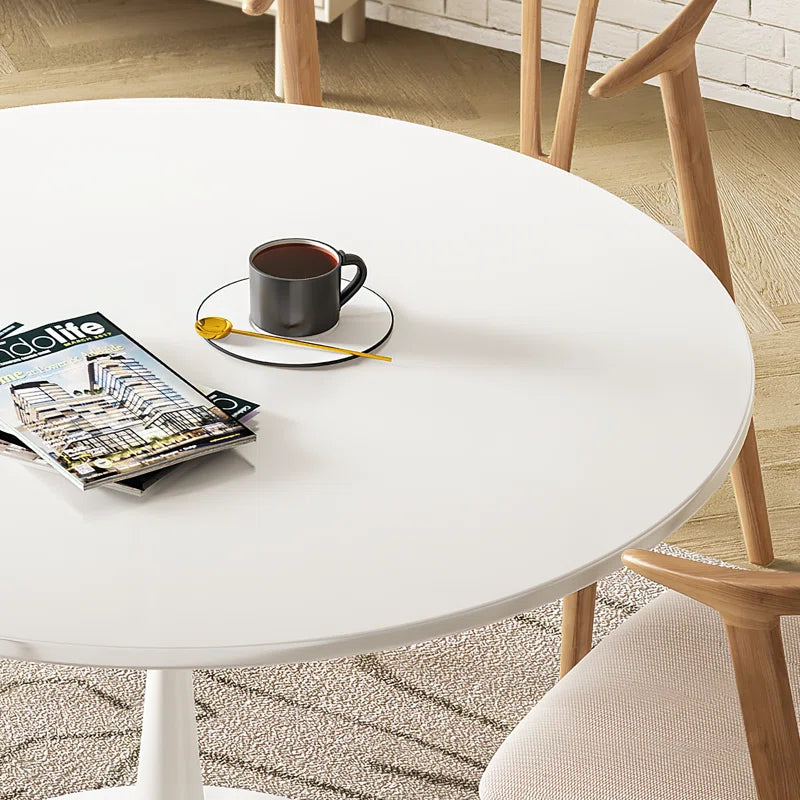Indars round Metal Base Dining Table
