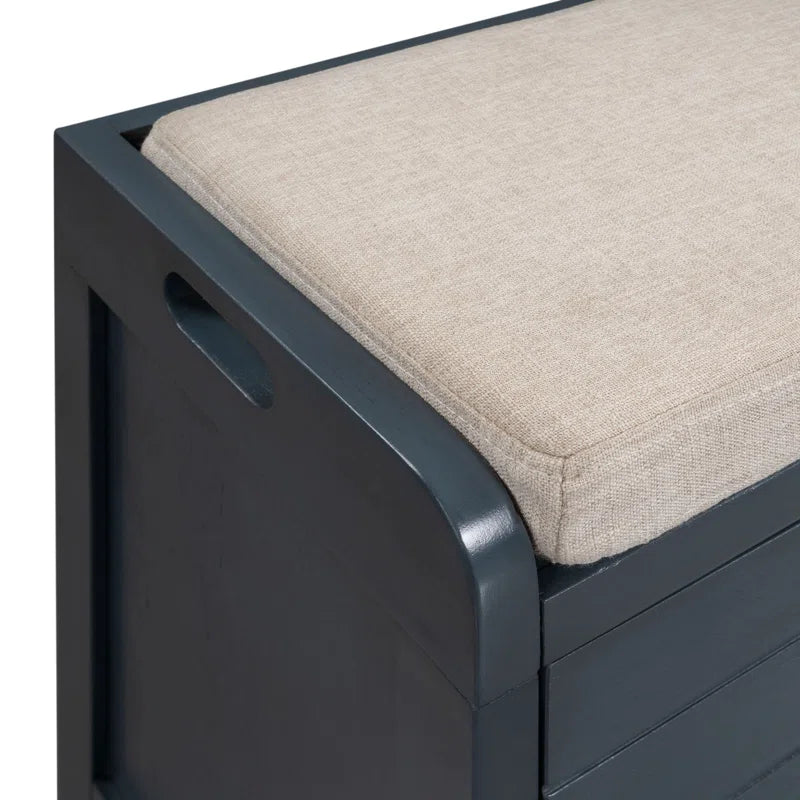 Entryway Bench with Removable Basket and Drawers