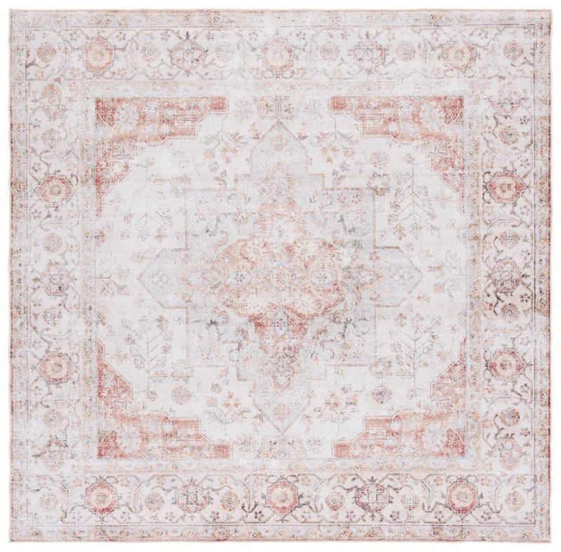 Sonia Oriental Power Loom Light Grey / Rust