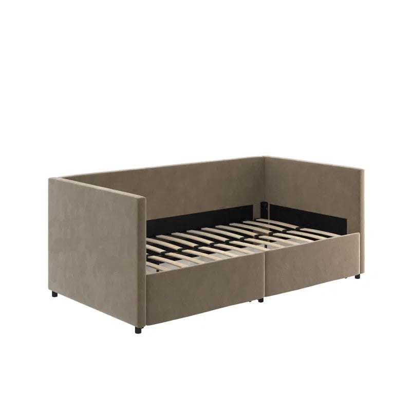 Dmitry Upholstered Daybed with Drawers
