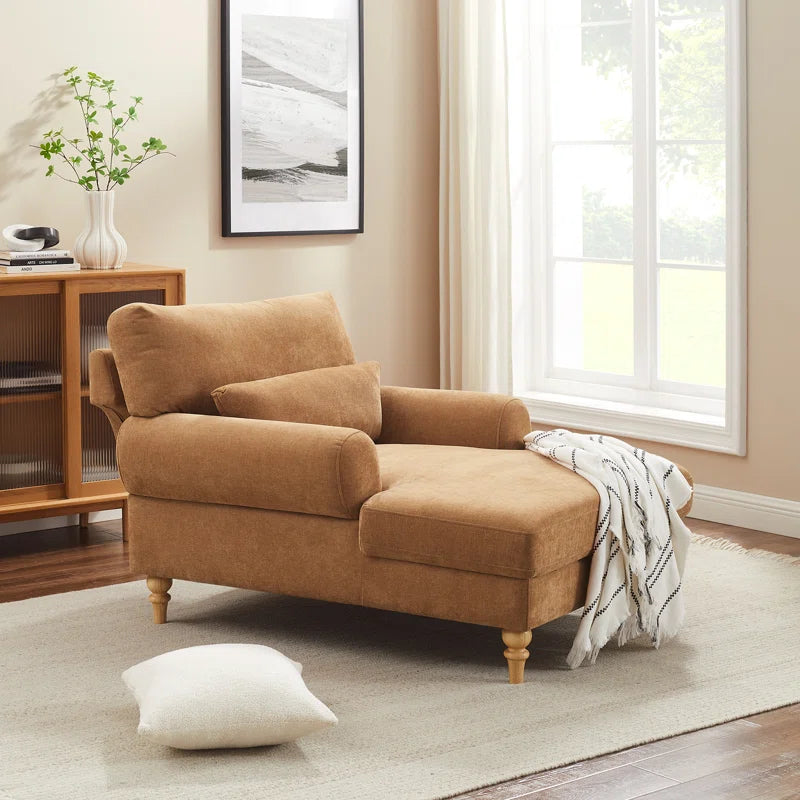 Davene Upholstered Chaise Lounge with Adjustable Backrest