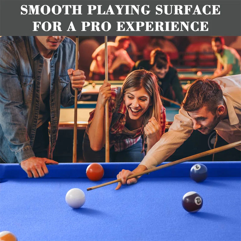 54" Portable Pool Table Billiards Table with Leg Levelers, 2 Cue Sticks, 16 Balls, Triangle, Chalk
