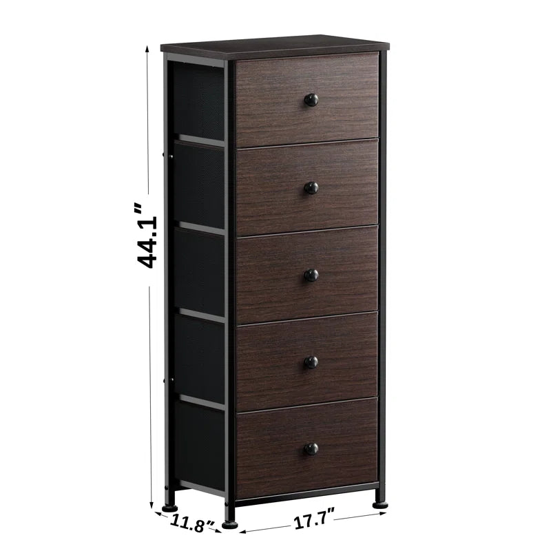 Ojaswi 5-Drawer Dresser, Chest of Drawers, Bedroom Dresser