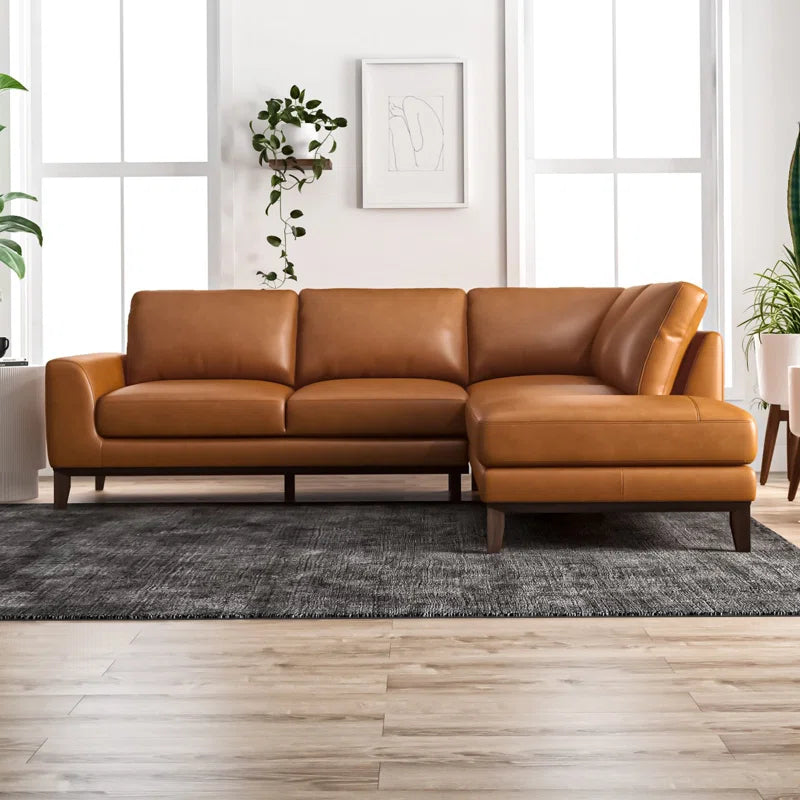 Talley 2 - Piece Leather Sectional