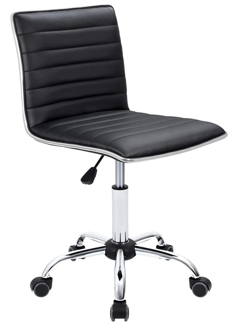 Kaycee Faux Leather Mid Back Swivel Computer Task Desk Chair