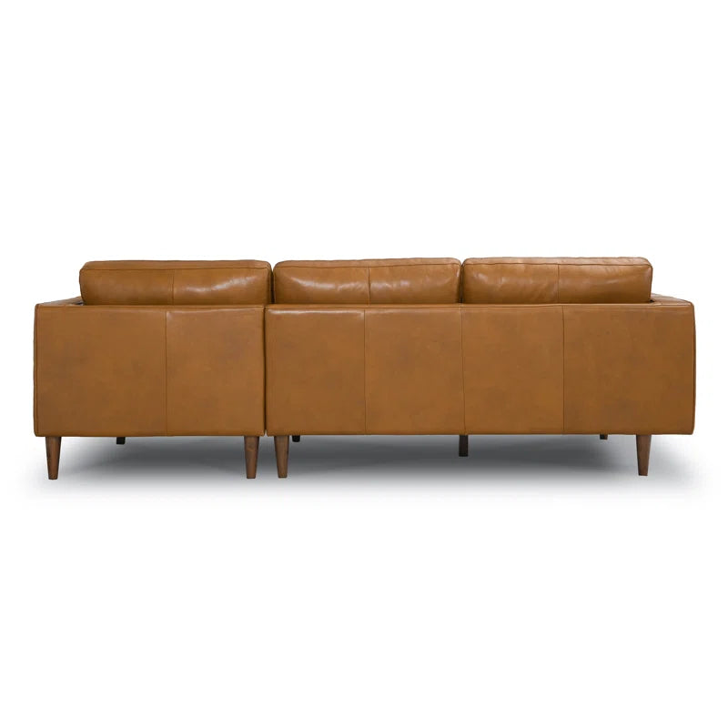 Tellson 2 - Piece Leather Sectional