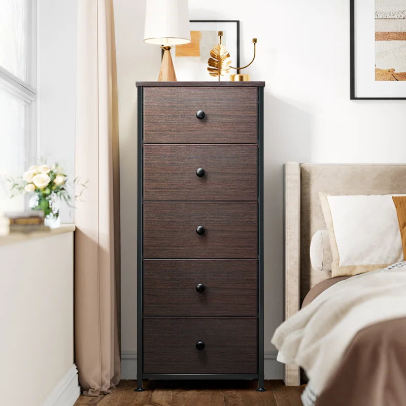 Ojaswi 5-Drawer Dresser, Chest of Drawers, Bedroom Dresser