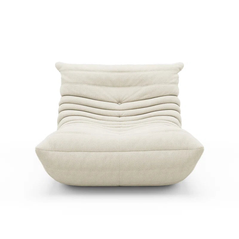 Danial Armless Bean Bag Chair, Mid Century Foam Chair