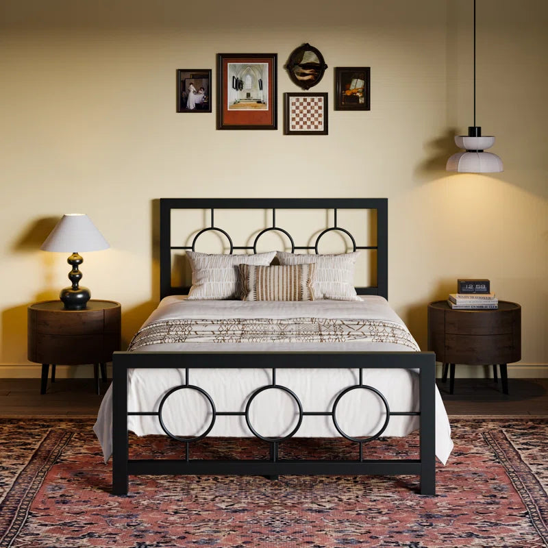 Bloneva Metal Open-Frame Bed