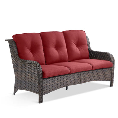 Carolina 75'' Polyethylene (PE) Wicker Outdoor Patio Sofa