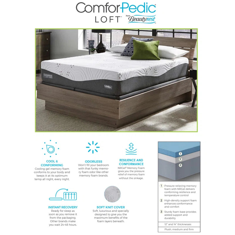 Firm Gel Memory Foam Mattress