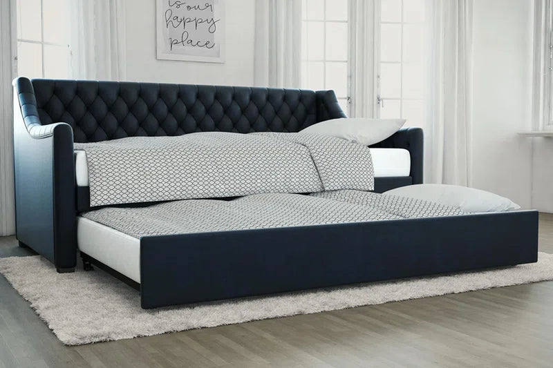 Monarch Hill Ambrosia Upholstered Daybed with Trundle