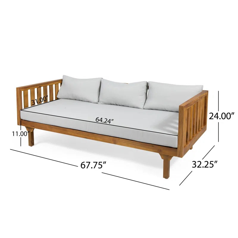 Outdoor Patio Daybed with Cushions