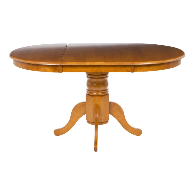 Kaneshiro Extendable Oak Solid Wood Dining Table