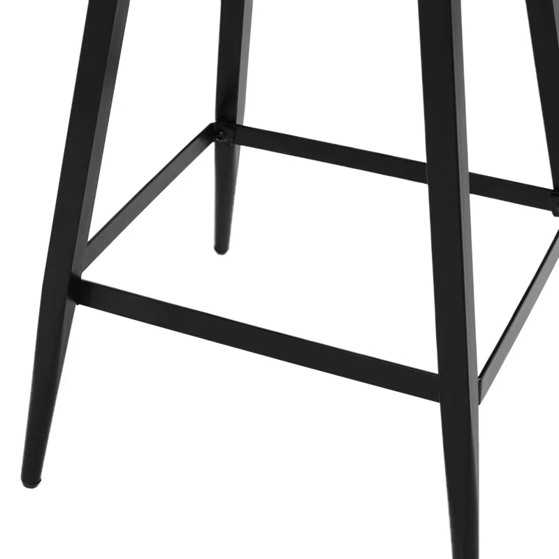 Rasnick Upholstered Counter Stool with Metal Frame