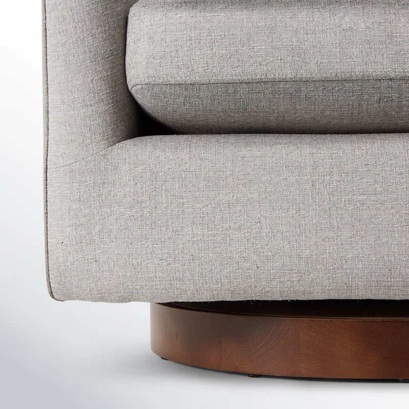 Bennett Upholstered Swivel Barrel Chair