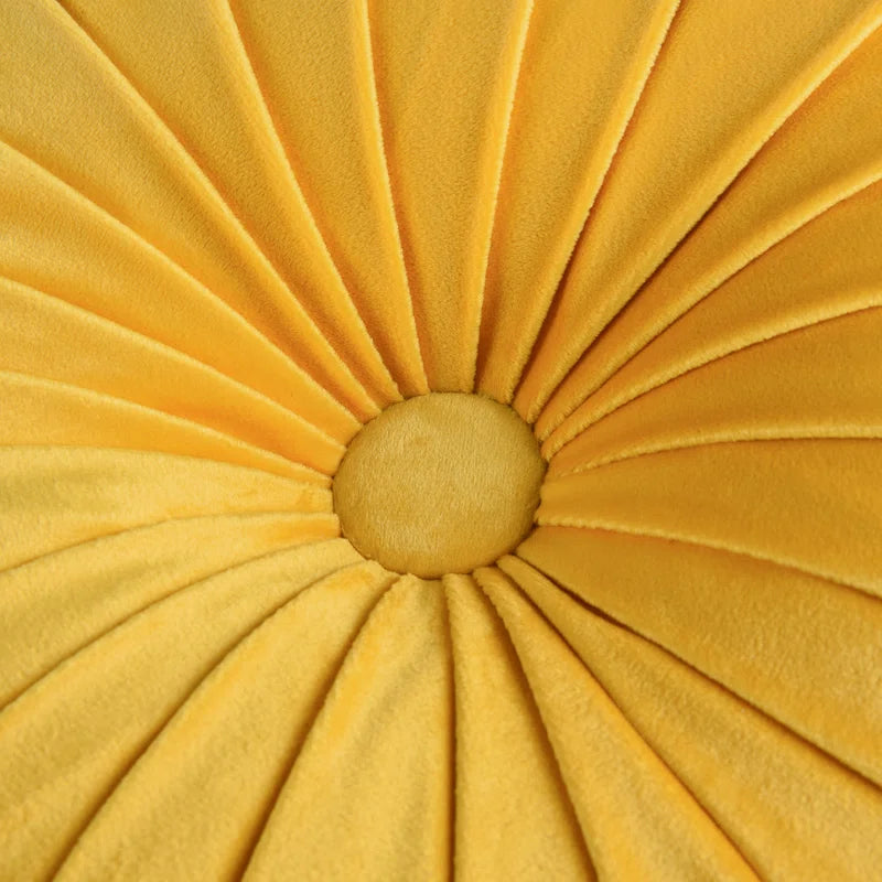 Echo Buttons Velvet Reversible Throw Pillow