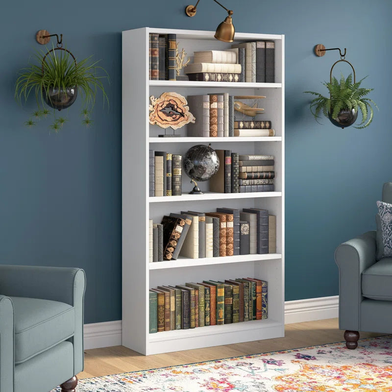 Doyno Tall 5 Shelf Bookcase, Storage and Display Bookshelf for Home Office and Living Room