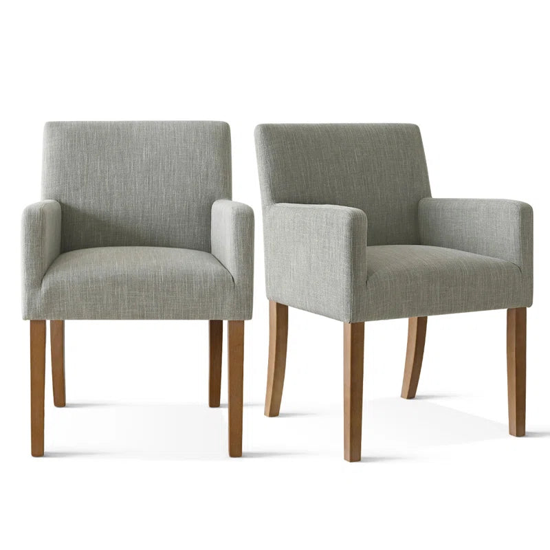 Upholstered Linen Armchair