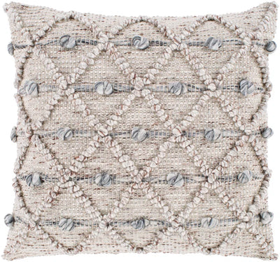 Anders Embroidered Cotton Blend Reversible Throw Pillow