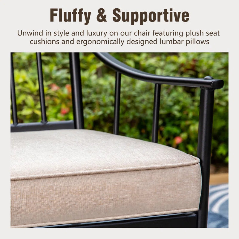 Mcgahan Outdoor Dining Armchair with Cushion