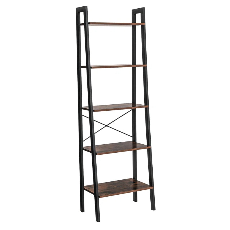 Jabari 67.7" H X 22" W Metal Ladder Bookcase