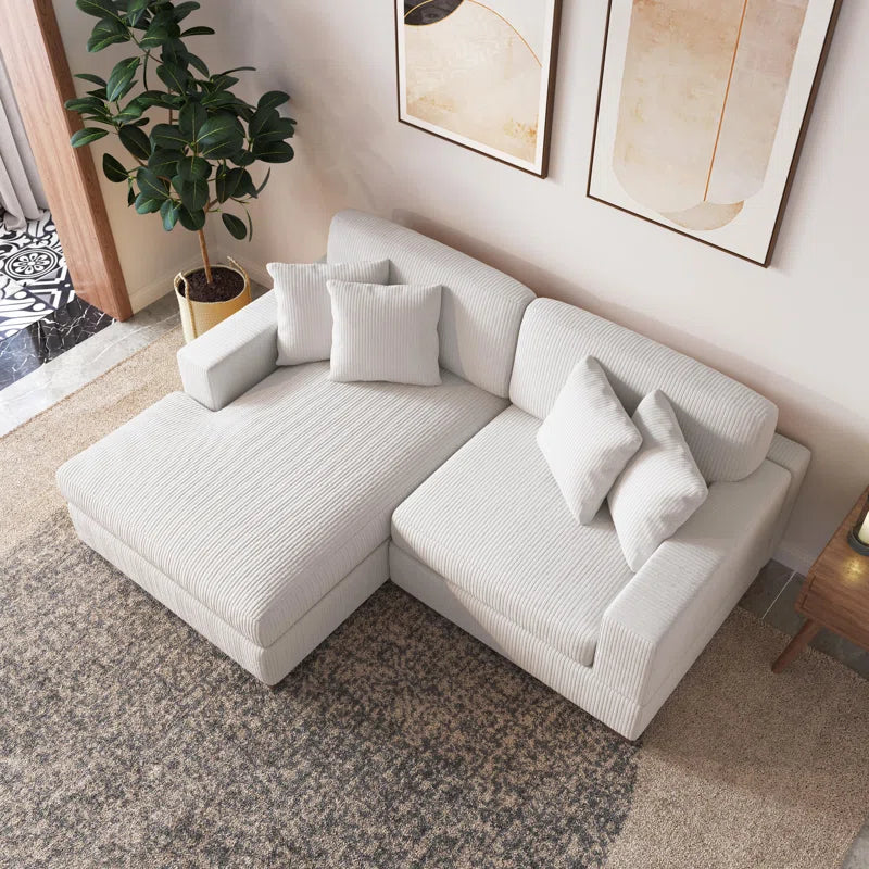 Milbrey 2 - Piece Corduroy Sectional