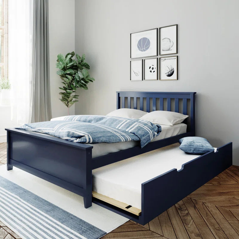 Boling Twin Solid Wood Platform Bed with Trundle by