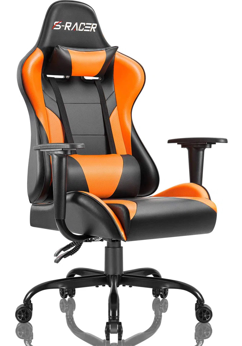 High-Back Adjustable Reclining Ergonomic Faux Leather PC & Racing Game Chair