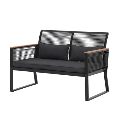 Blas 44.1'' Wicker Outdoor Loveseat