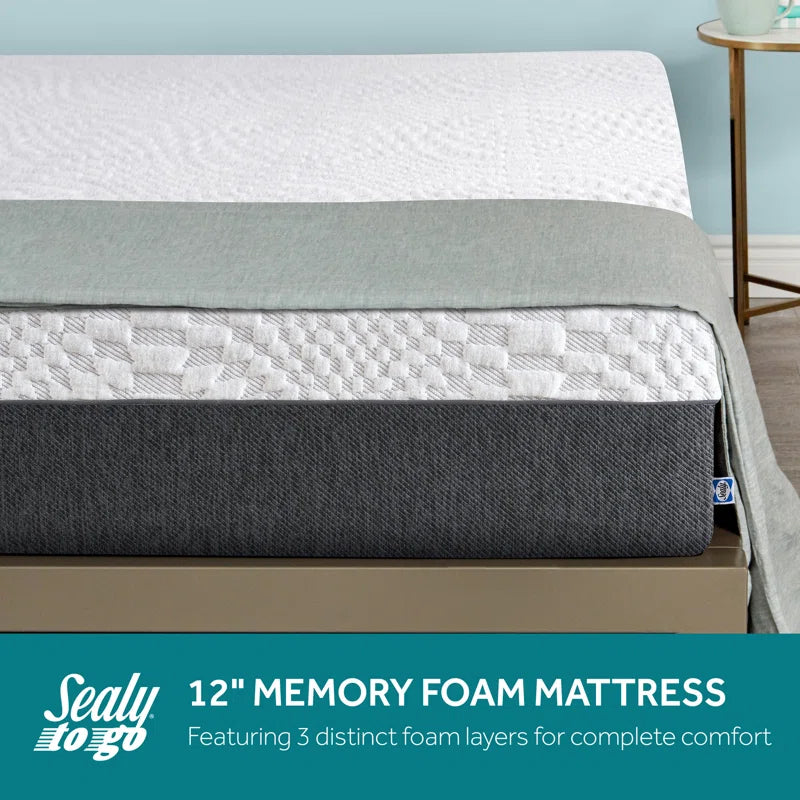 to Go 12” Medium Memory Foam Mattress in a Box