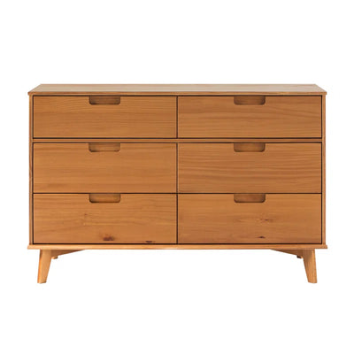 Yarber 6 Drawer Solid Wood Double Dresser