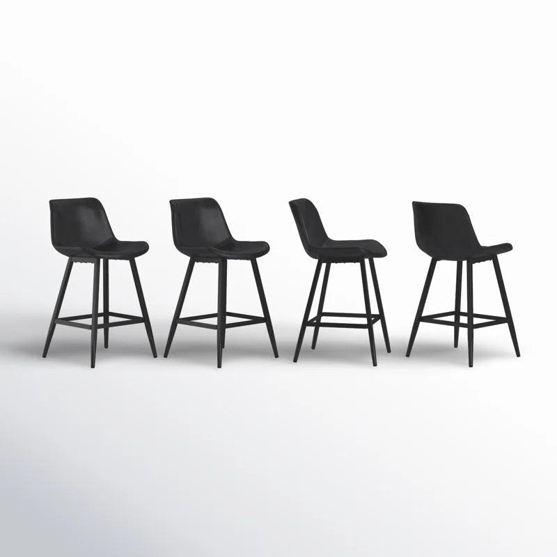 Rasnick Upholstered Counter Stool with Metal Frame