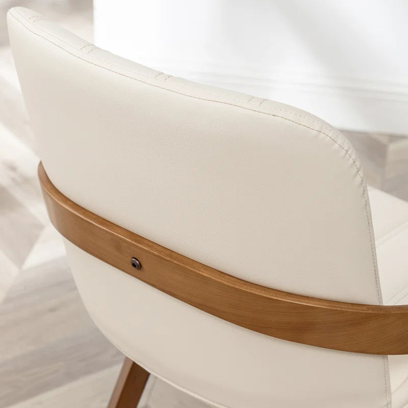 Modern Upholstered Faux Leather Dining Chairs