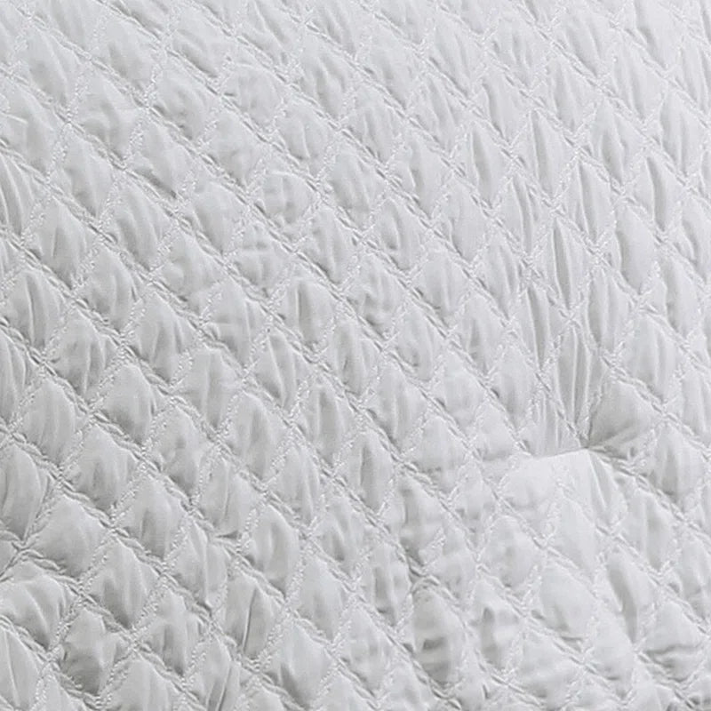 7-Piece White Modern Brushed Microfiber Comforter Set - Soft, Luxurious, and Breathable Bedding for a Restful Night&