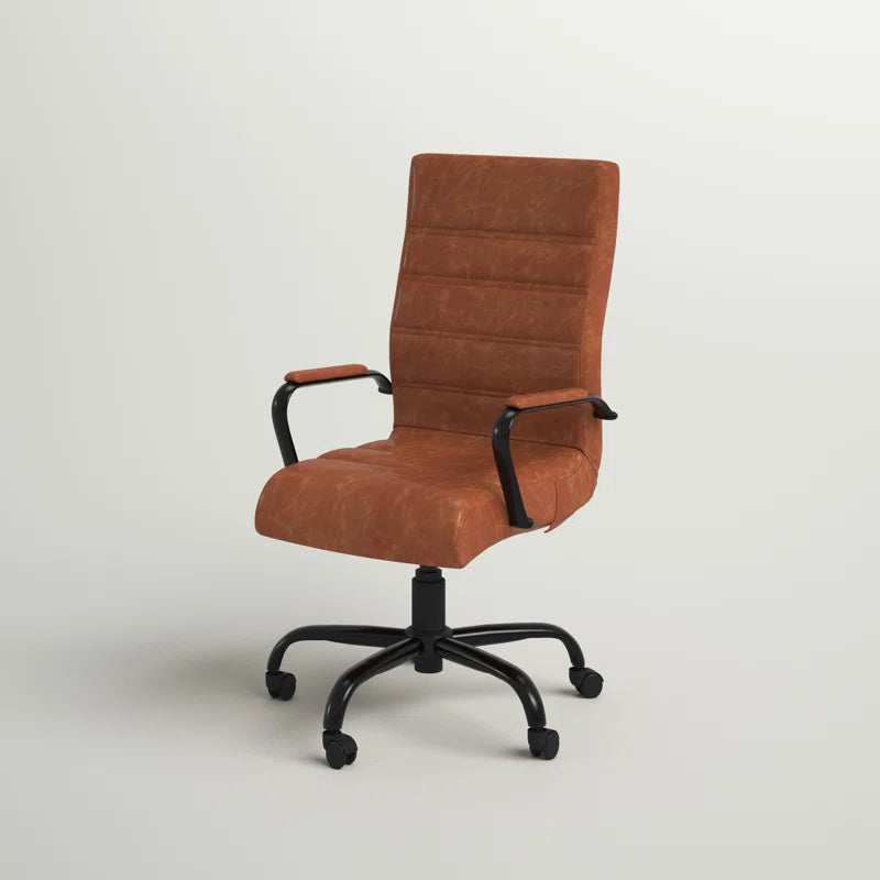 Wayfair Basics Ergonomic Upholstered High-Back Swivel Office Chair