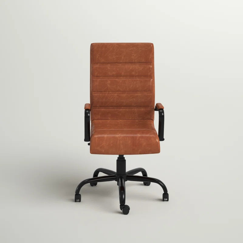 Wayfair Basics Ergonomic Upholstered High-Back Swivel Office Chair