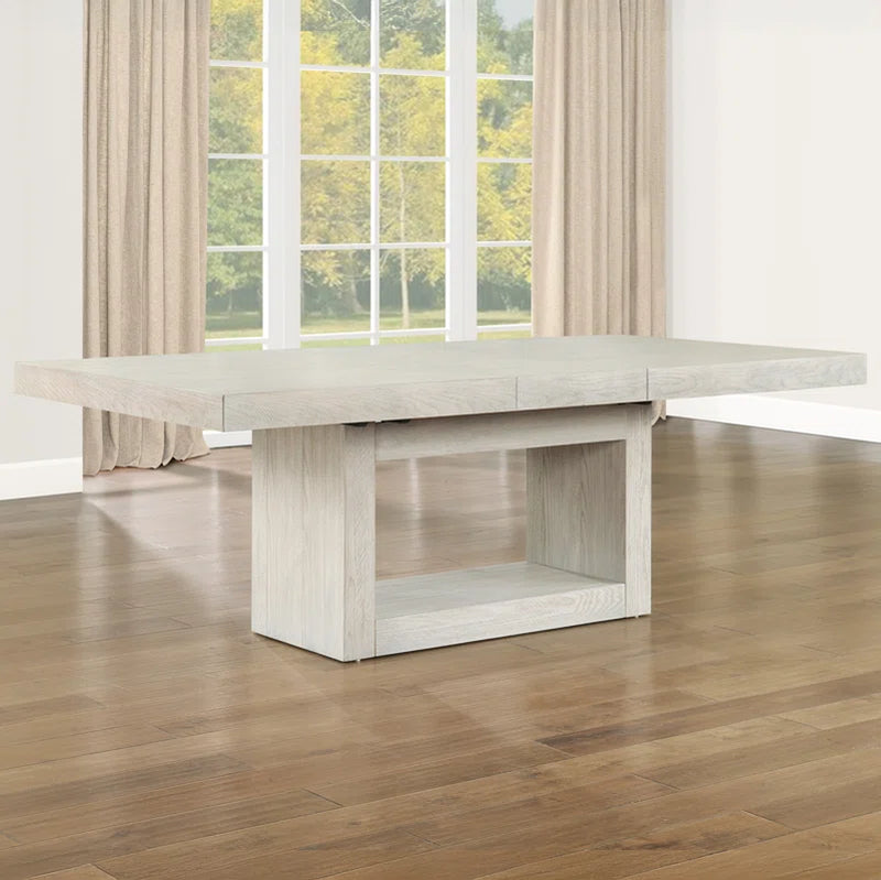 Kameah Extendable Solid Wood Base Dining Table