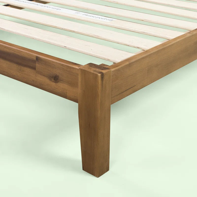 Sabir Contemporary Modern Solid Wood Bed
