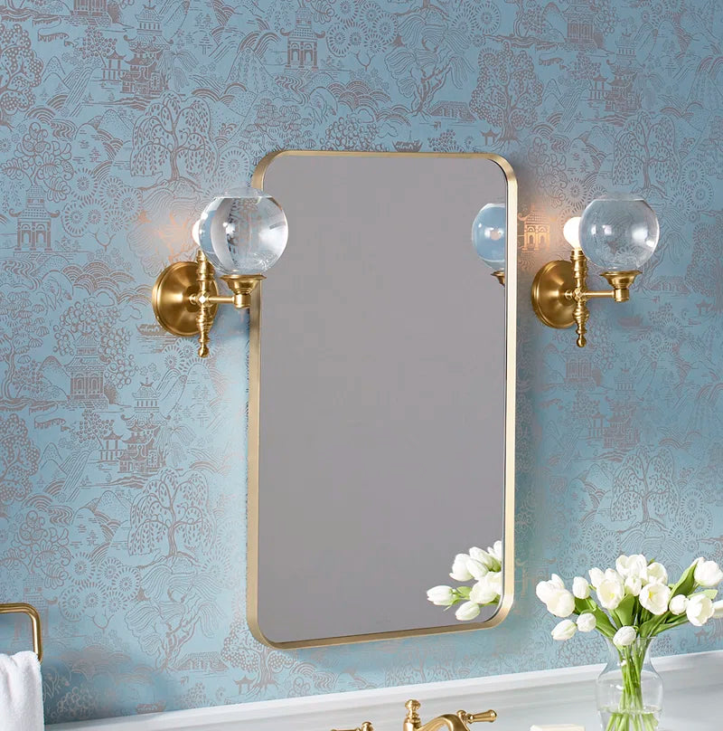 Essential Rectangular Wall Mirror, Bathroom / Vanity Mirror with Frame