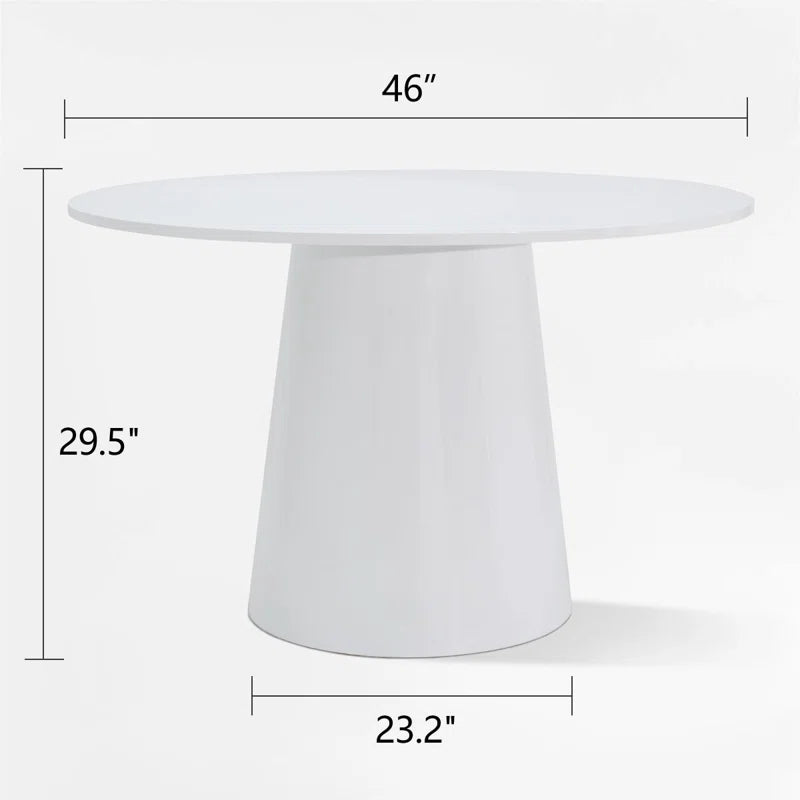 46" round Pedestal Dining Table