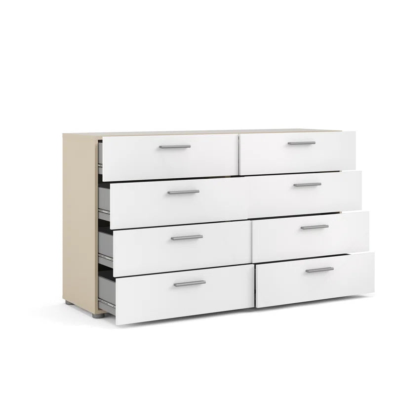 Gianna 8 Drawer 55.12" W Double Dresser