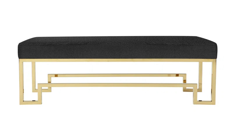 Davlin Polyester Blend Upholstered Bench