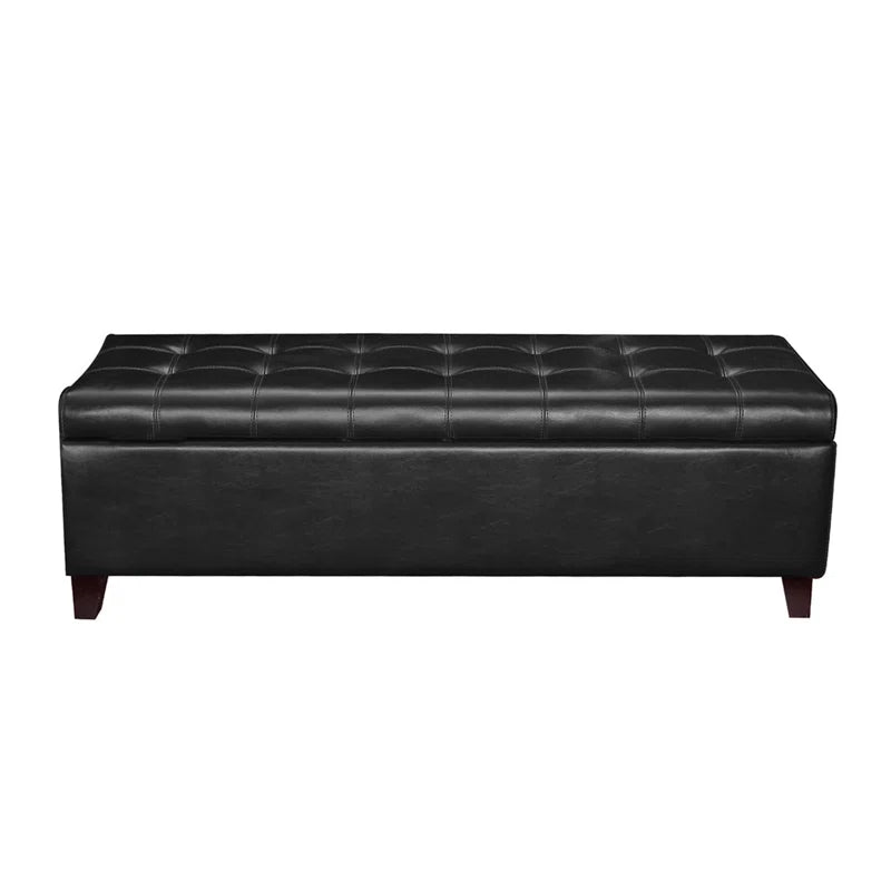 Loggins Faux Leather Upholstered Storage Bench