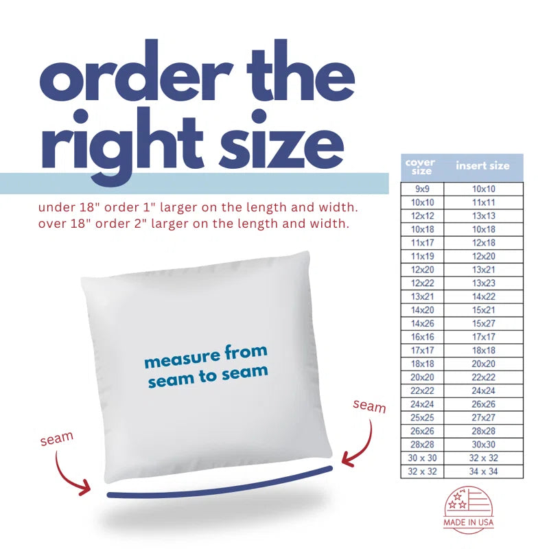 Deluxe Reversible Pillow Insert