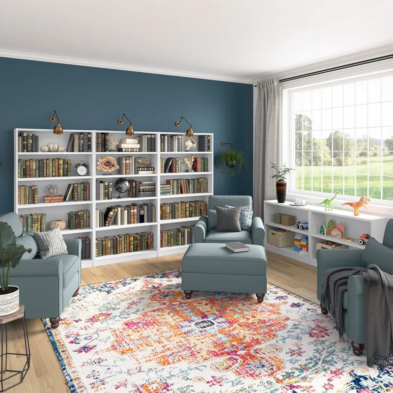 Doyno Tall 5 Shelf Bookcase, Storage and Display Bookshelf for Home Office and Living Room