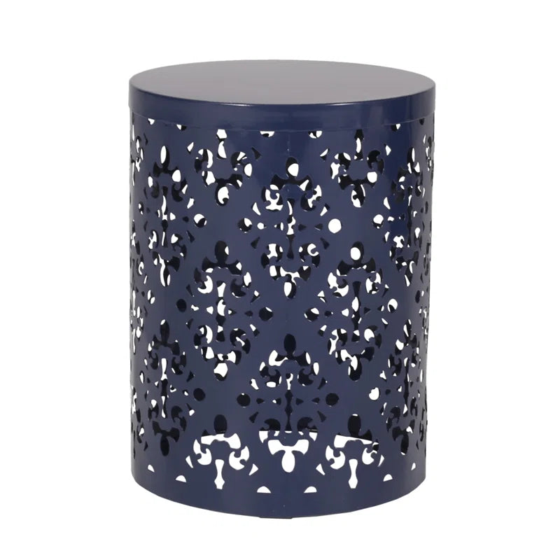 Faliha round Metal Outdoor Side Table