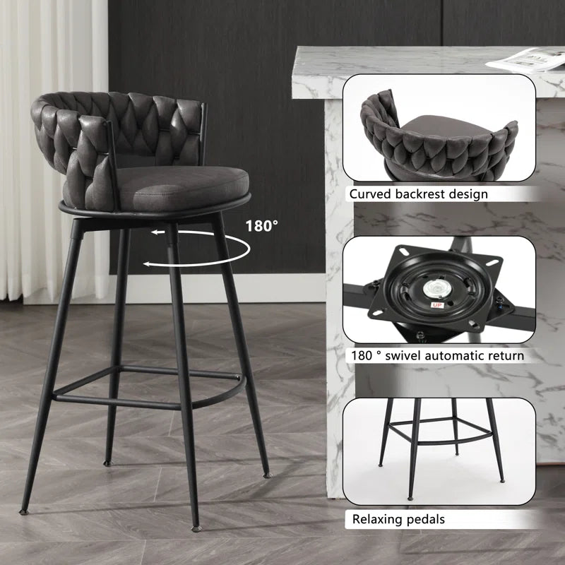 Kymberlynn Swivel Bar Stool